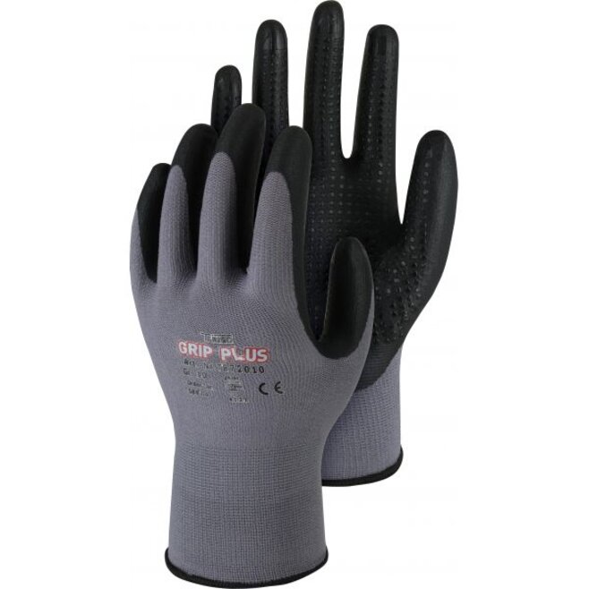 TR720, Grip Plus, Nylon-Handschuh mit Nitril-Beschichtung und Noppen, SB-Karte