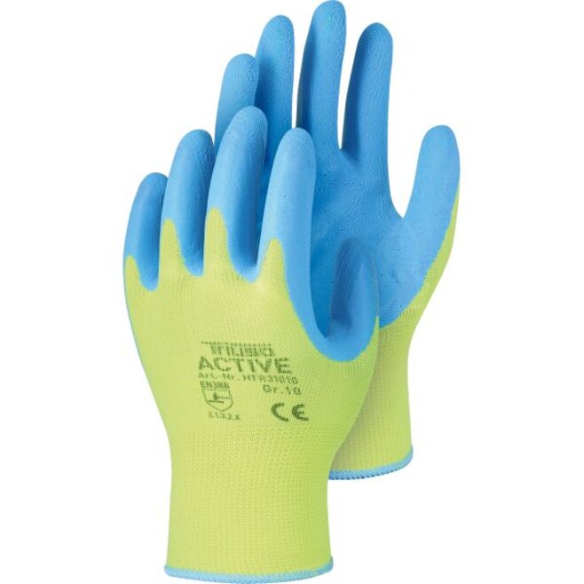 TR310, Active, Polyester-Handschuh mit Latex-Beschichtung, SB-Karte