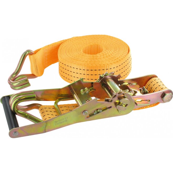 Zurrgurt mit Druckratsche und Spitzhaken - Zurrgurt 2-tlg,8m,50mm,2000daN - Druckratsche, Spitzhaken