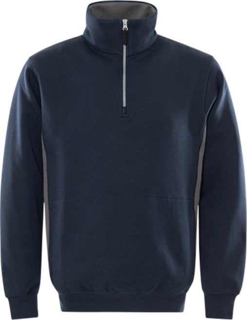 Fristads Acode Zipper-Sweatshirt 1705 DF – Marine/Grau