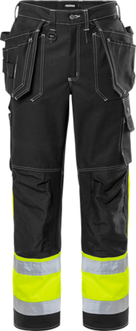 Fristads High Vis Handwerkerhose Kl. 1 247 FAS – Schwarz