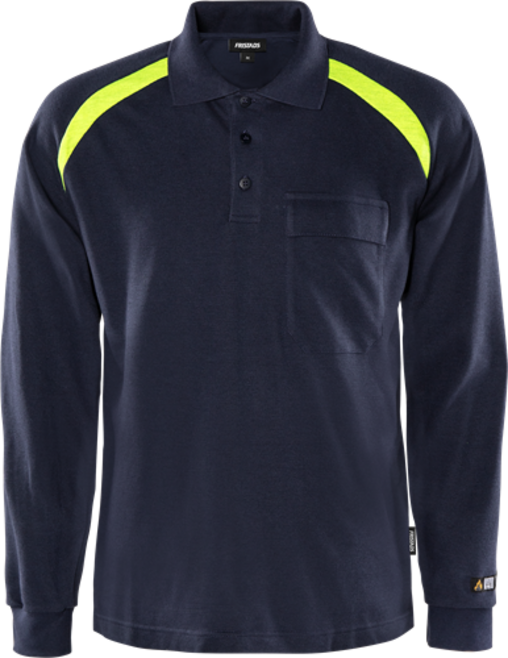 Fristads Flamestat Poloshirt Langarm 784 PFLA – Marineblau