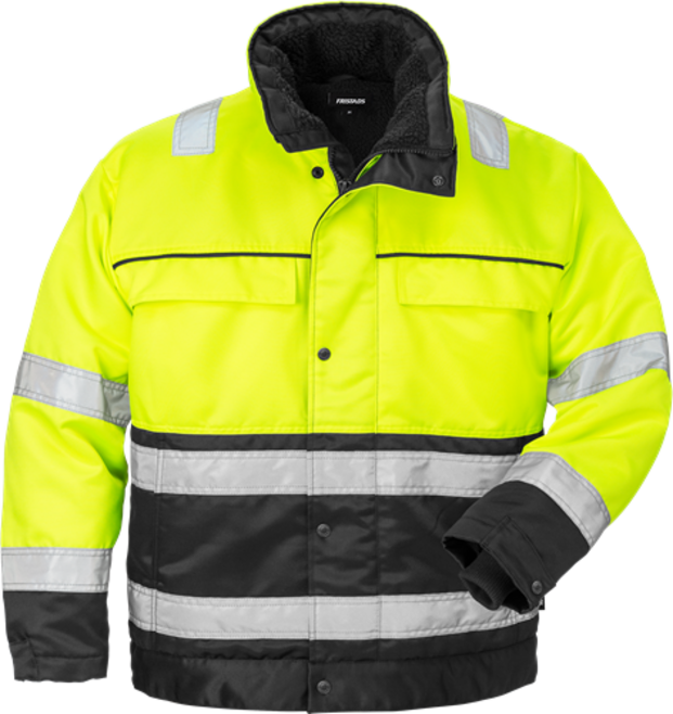 Fristads High Vis Winterjacke Kl. 3 444 PP – Warnschutz-Gelb/Schwarz