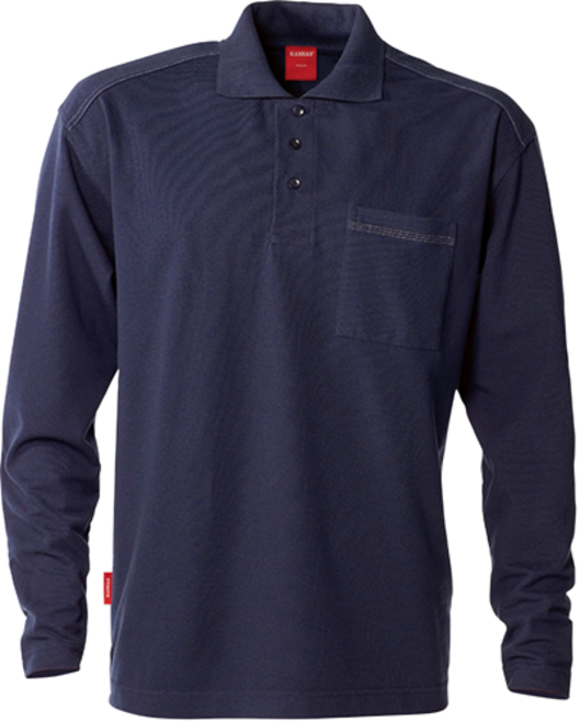 Fristads Poloshirt Langarm 7393 PM – Dunkelblau