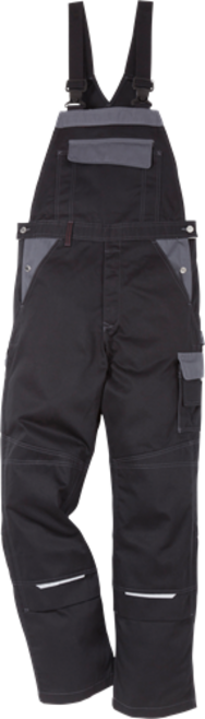 Fristads Icon Two Latzhose 1009 LUXE – Schwarz/Grau