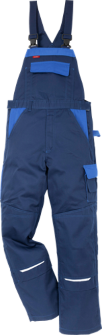 Fristads Icon Two Baumwoll-Latzhose 1009 KC – Marine/Königsblau