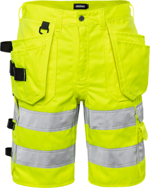 Fristads High Vis Handwerkershorts Kl. 2 2028 PLU – Warnschutz-Gelb