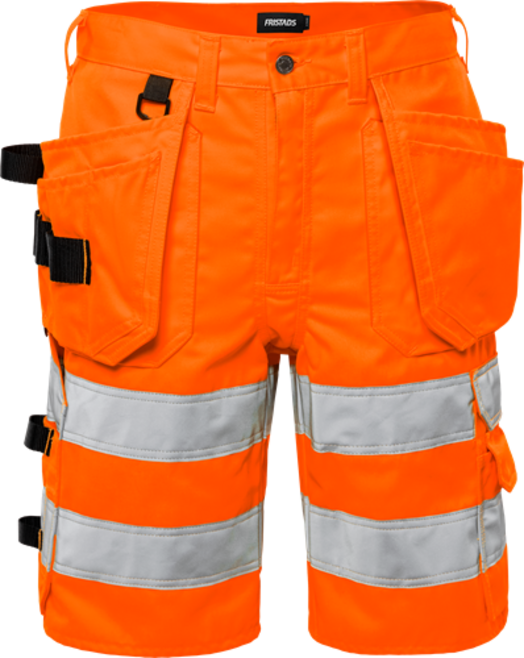 Fristads High Vis Handwerkershorts Kl. 2 2028 PLU – Warnschutz-Orange