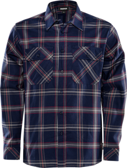 Fristads Flanellhemd Langarm 7421 MSF – Marineblau
