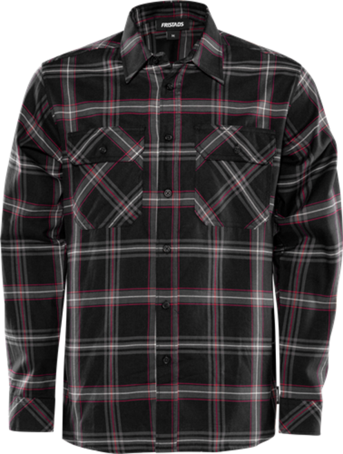 Fristads Flanellhemd Langarm 7421 MSF – Schwarz