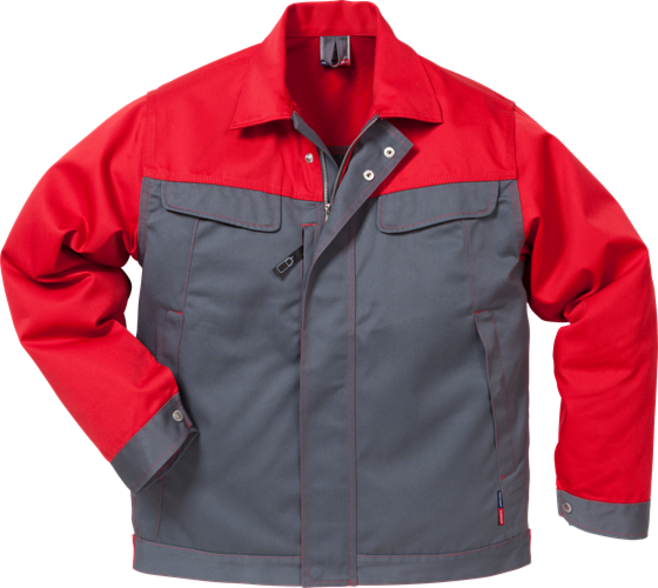 Fristads Icon Two Jacke 4857 LUXE – Grau/Rot