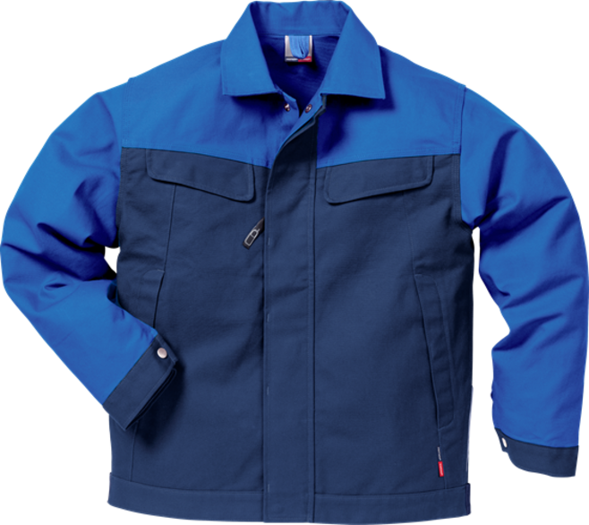 Fristads Icon Two Baumwoll-Jacke 4857 KC – Marine/Königsblau