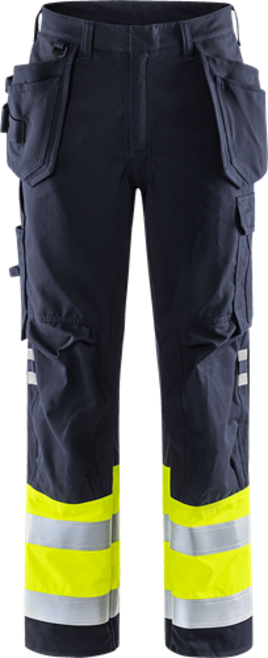 Fristads Flamestat High Vis Handwerkerhose Kl. 1 2074 ATHS – Warnschutz-Gelb/Marine