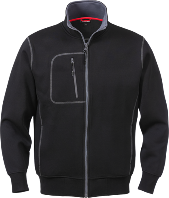 Fristads Acode Sweatjacke 1747 DF – Schwarz