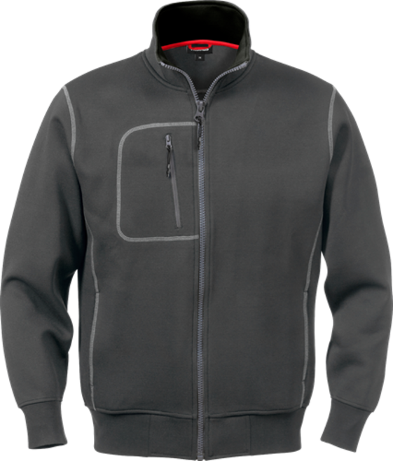 Fristads Acode Sweatjacke 1747 DF – Dunkelgrau
