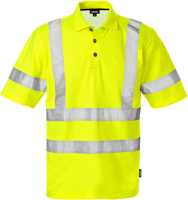 Fristads High Vis Poloshirt 7025 Kl. 3 PHV – Warnschutz-Gelb
