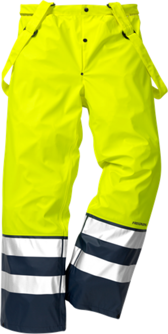 Fristads High Vis Regenhose Kl. 2 2625 RS – Warnschutz-Gelb/Marine