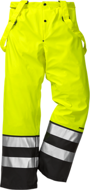 Fristads High Vis Regenhose Kl. 2 2625 RS – Warnschutz-Gelb/Schwarz