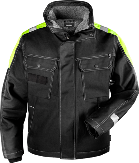 Fristads Baumwoll-Winterjacke 447 FASI – Schwarz