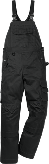 Fristads Icon One Latzhose 1112 LUXE, mit Knietaschen – Schwarz
