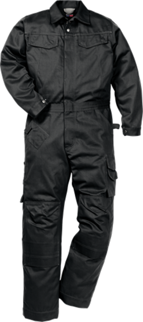 Fristads Icon One Baumwoll-Overall 8112 KC, mit Knietaschen – Schwarz