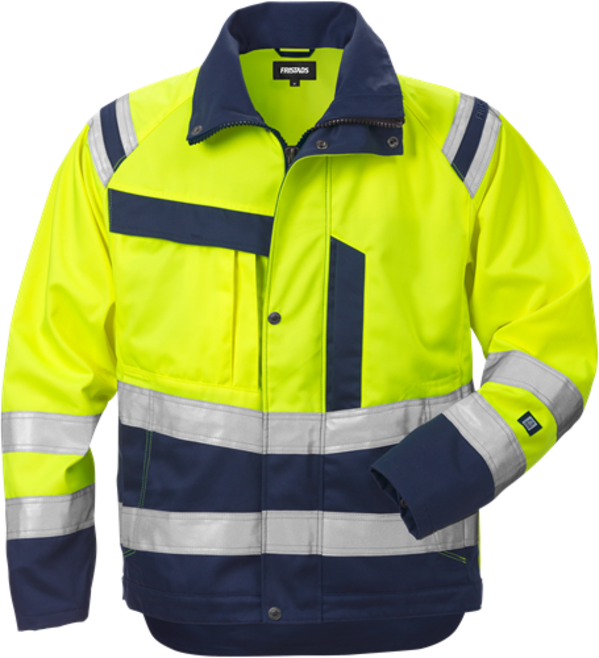 Fristads High Vis Jacke Kl. 3 4026 PLU – Warnschutz-Gelb/Marine
