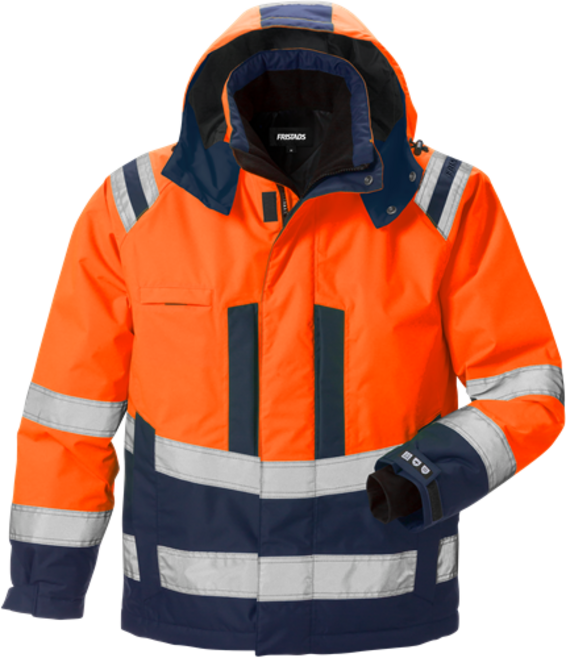 Fristads High Vis Airtech® Winterjacke Kl. 3 4035 GTT – Warnschutz-Orange/Marine
