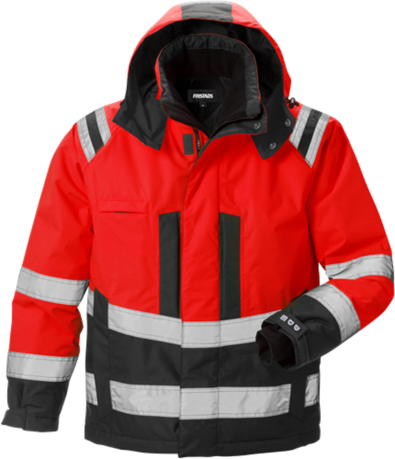 Fristads High Vis Airtech® Winterjacke Kl. 3 4035 GTT – Warnschutz-Rot/Schwarz