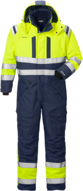 Fristads High Vis Airtech® Winteroverall Kl. 3 8015 GTT – Warnschutz-Gelb/Marine
