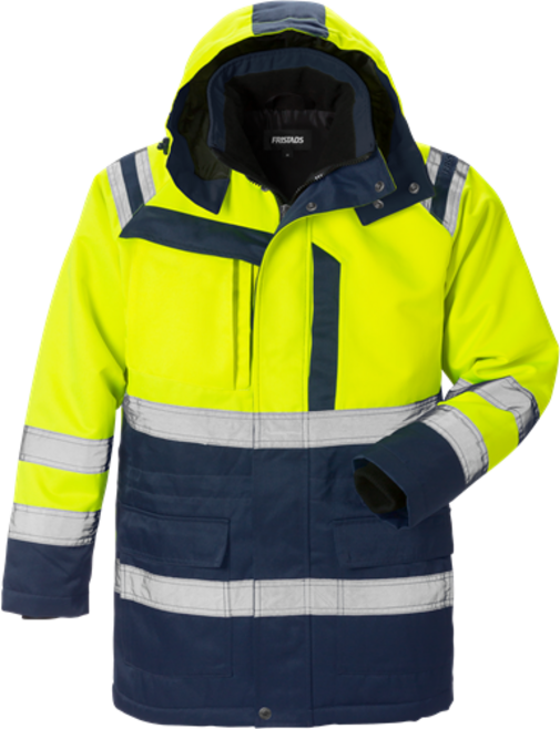 Fristads High Vis Winterparka Kl. 3 4042 PP – Warnschutz-Gelb/Marine