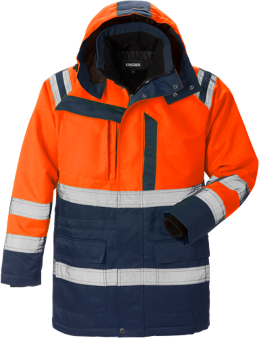 Fristads High Vis Winterparka Kl. 3 4042 PP – Warnschutz-Orange/Marine