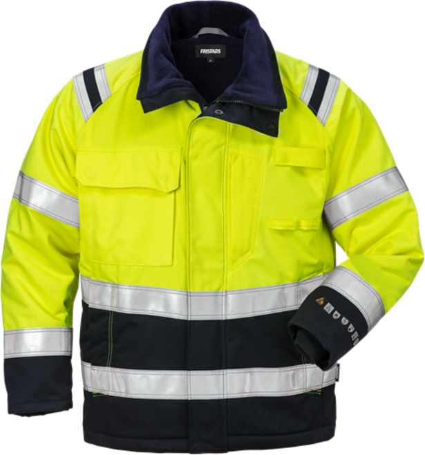 Fristads Flamestat High Vis Winterjacke Kl. 3 4185 ATHS – Warnschutz-Gelb/Marine