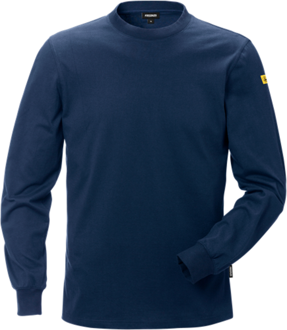 Fristads ESD T-Shirt Langarm 7082 XTM – Marineblau