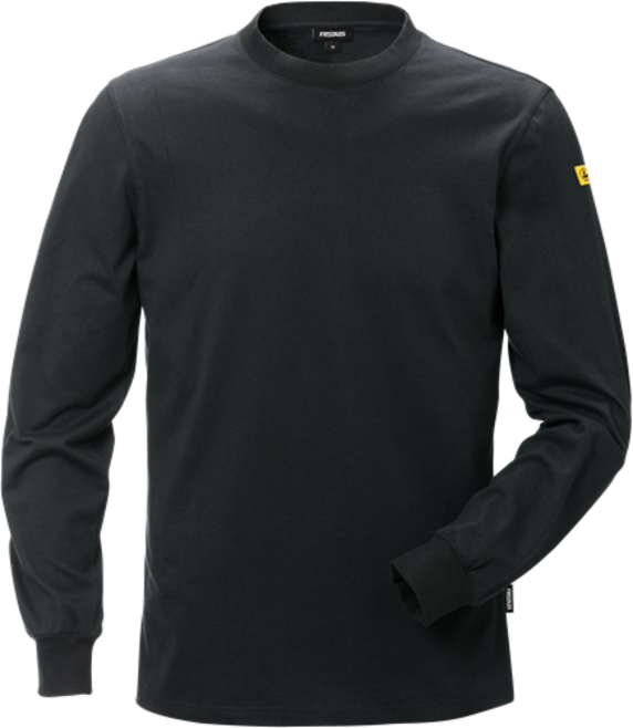 Fristads ESD T-Shirt Langarm 7082 XTM – Schwarz