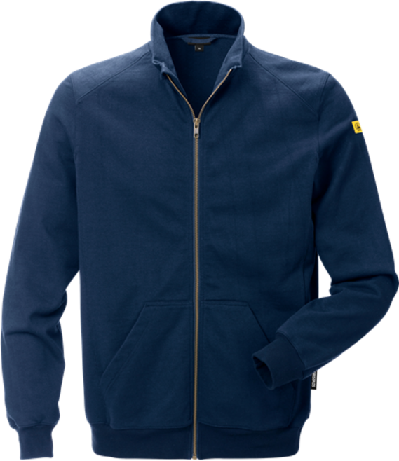 Fristads ESD Sweatjacke 4080 XSM – Marineblau