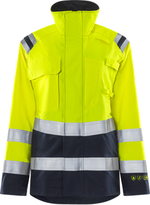 Fristads Flamestat High Vis Jacke Damen Kl. 3 4275 ATHS – Warnschutz-Gelb/Marine