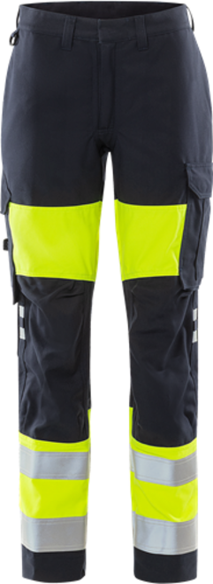 Fristads Flamestat High Vis Hose Damen Kl. 1 2776 ATHS – Warnschutz-Gelb/Marine