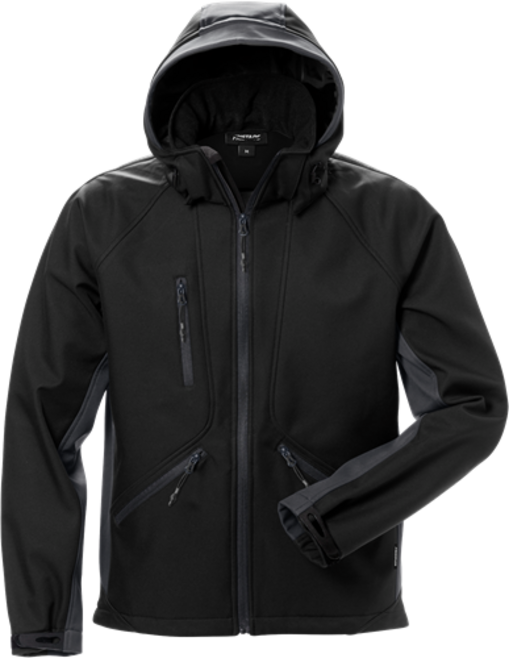 Fristads Acode Softshell-Jacke 1414 SHI – Schwarz/Grau