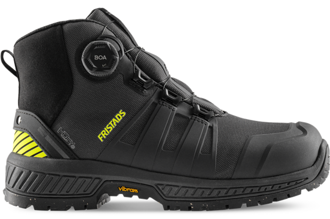 Fristads Fristads ComfortStep Sicherheitsschuh S7S Mid wasserdicht – Anthrazit/Neongelb
