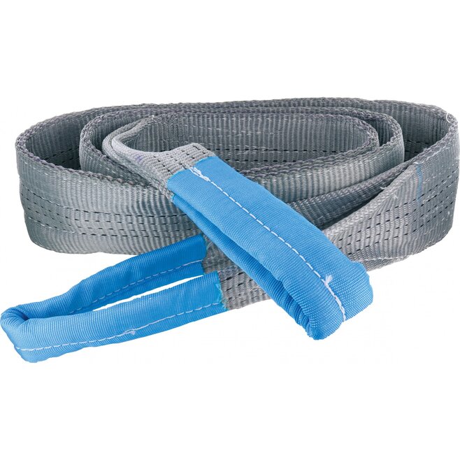 Hebeband - Hebeband 4t, 3m, grau - Polyester, 2-lagig