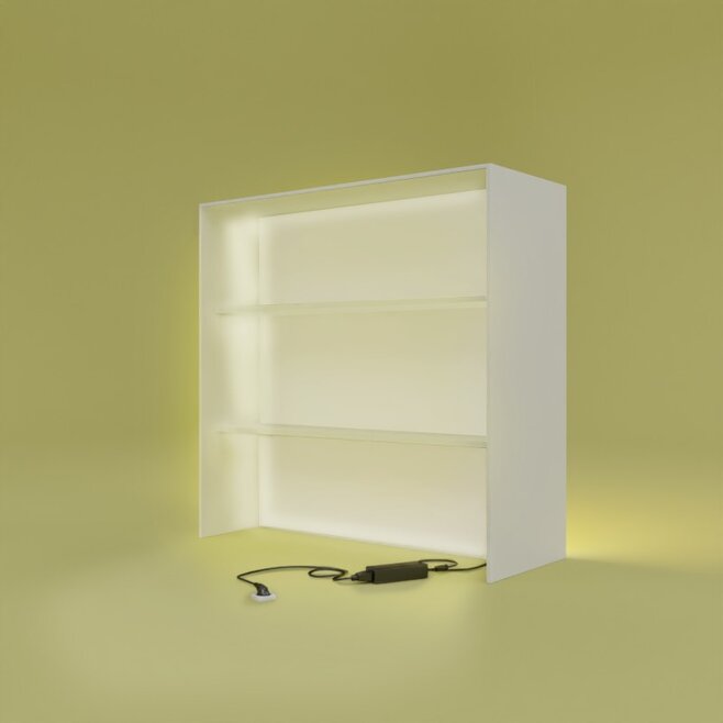 PIXLIP GO WHITE LIGHT 100×100 INKL. KABELAUSLASS