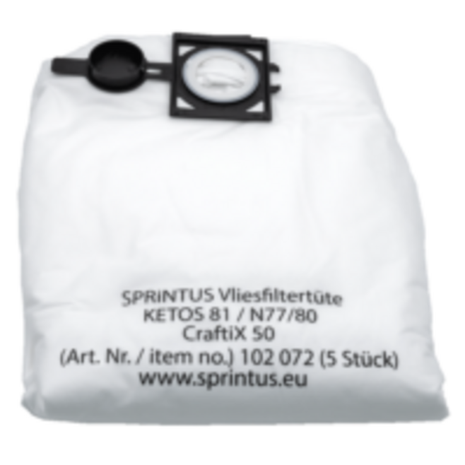 SPRiNTUS Vliesfiltertüte N 77, N 80, Ketos 81, CraftiX 50 VE = 5 Stk. | 102072