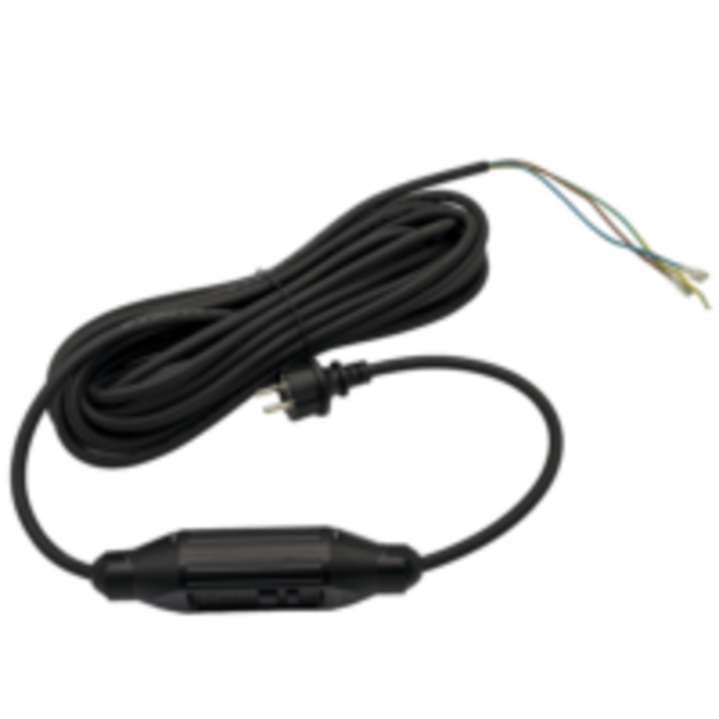 SPRiNTUS Netzkabel, 10m, schwarz, inkl. PRCD-Schutzschalter | 113248