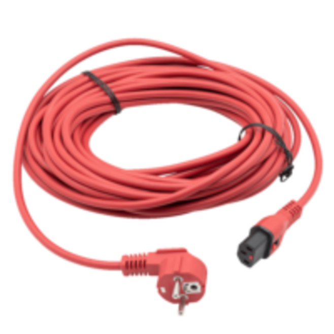 SPRiNTUS Netzkabel, 15 m, rot, beids. steckbar | 119119