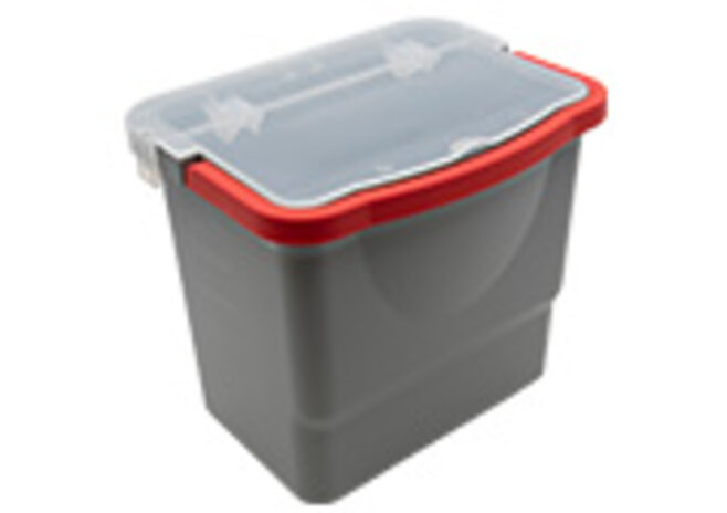 SPRiNTUS Eimer 6 Liter, grau, roter Henkel für XL, PRO | 305025