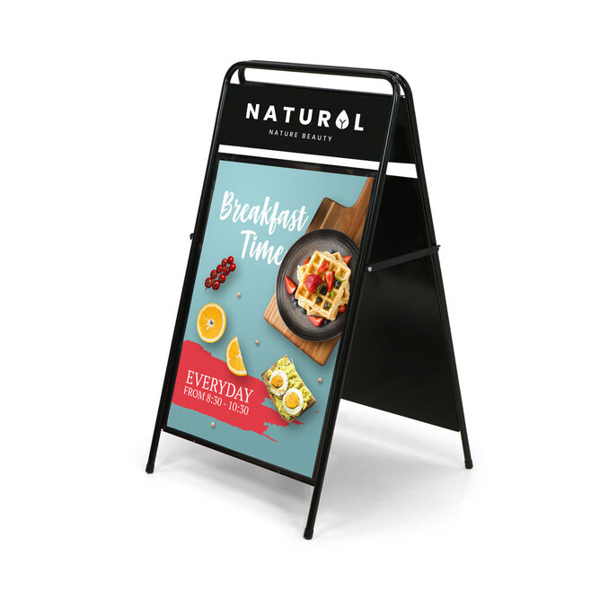 A-Board Elegant Steel with Logo Panel