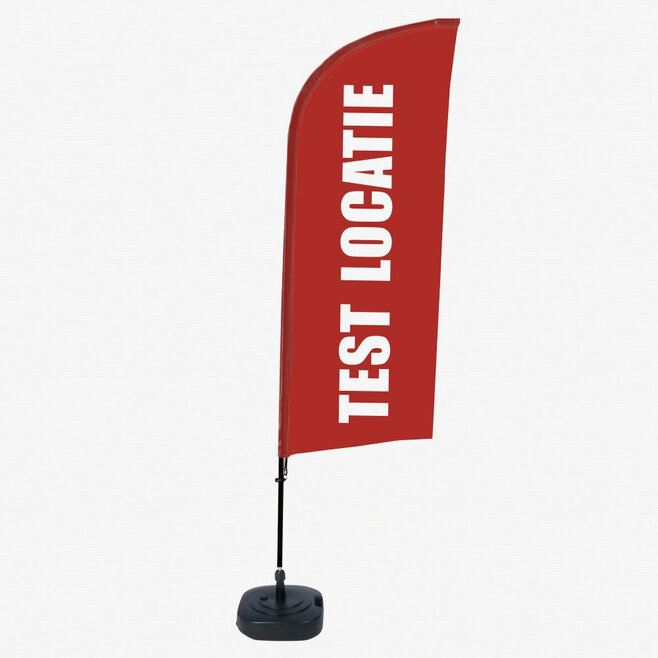 Beachflag Alu Wind Komplett-Set Testzentrum