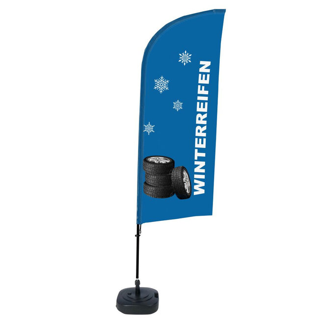 Beachflag Alu Wind Komplett-Set Winterreifen