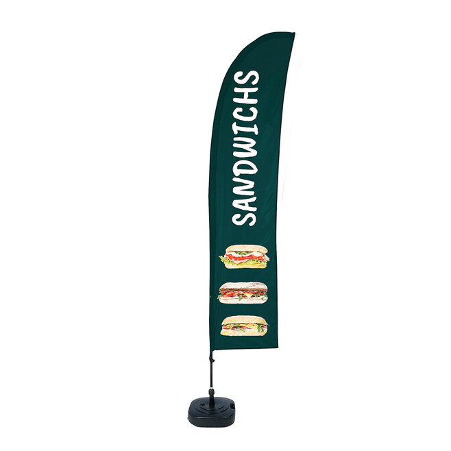 Beachflag Budget Set Wind Large Sandwiches