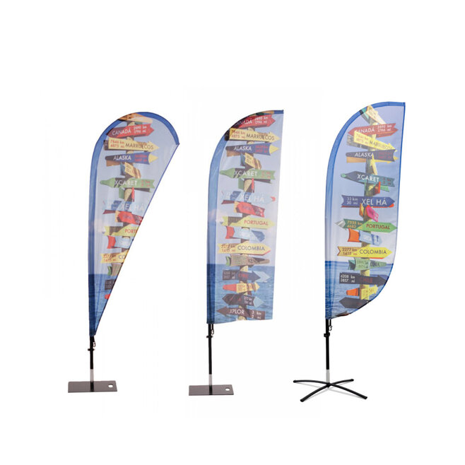 Beachflag Fiber Wind, Paddel and Drop